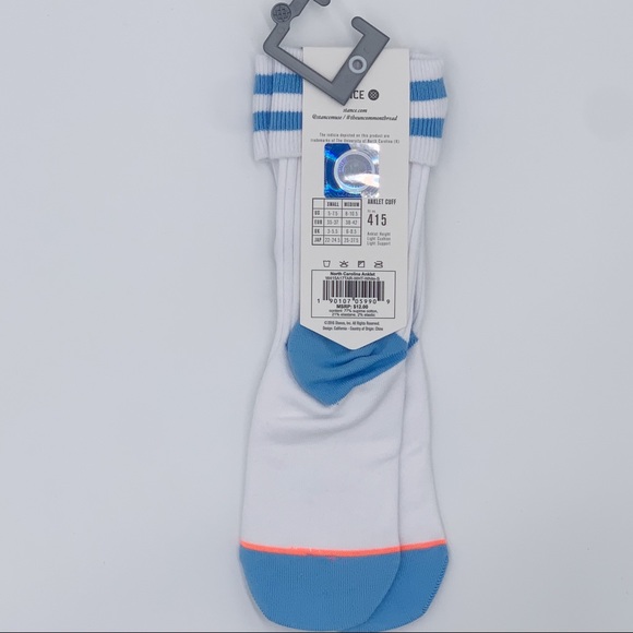 Stance Women's Blue North Carolina Anklet Socks - Picture 7 of 7
